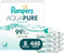 Pampers Aqua Pure Baby Wipes, 99% Water, Fragrance Free, 448 Baby Wipes