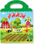 Reusable Sticker Books for Kids, Travel Removable Toddler Farm Sticker Books for 3-5 Year Old Birthday Gifts