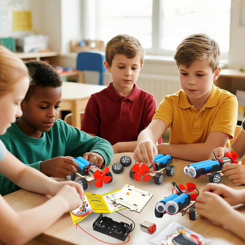 8-12, 6 Set 8-10 9-12, 8 9 10 12 13 STEM Science Kits for Kids Age Wind-Powered Cars Science Experiments Wood Building