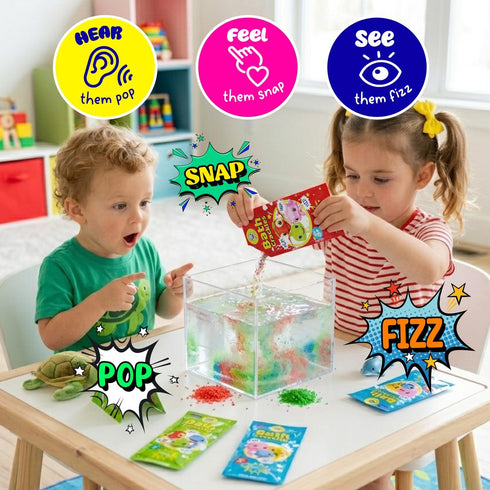 12 Pack, SWCANDY Bath Crackles for Kids Toddler Boys Bath Toys Nontoxic & Fragrance-Free a Unique Kids, Swirl Water