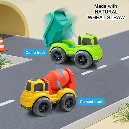 Baimiby 1-3, 2-4, 3 4 Toddler Toy Cars for Toy for Boys Toddlers Toy Trucks Dump Truck,BPA Free Outdoor Car Toys
