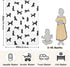 KICPOAY Medium Poodle Black Baby Swaddle Blanket for Boys and Girls, Muslin Baby Receiving Swaddle Blanket, Soft Cotton