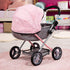Bayer Dolls 4-in-1 Toy Baby Doll Pram Stroller Cosy Set, Fits Dolls Up to 18" (Pink/Grey)