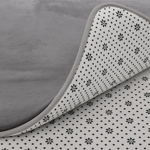 Lansber 1.2 47X47 Tummy Baby Play Mat for Floor, Thick Foam Playpen Mat, Ultra-Soft Velvet for Time & Crawling