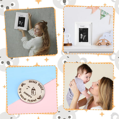 Chuarry 10 20oz Pcs Pregnancy Gifts for New Parents New Mom Women Gender Reveal Gifts Baby Shower Mom and Dad Tumblers