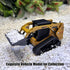 3 1 1/50 3+ Mostop Construction Truck Toy in Skid Steer Loader with Metal Forklift and Grab Shovel Construction
