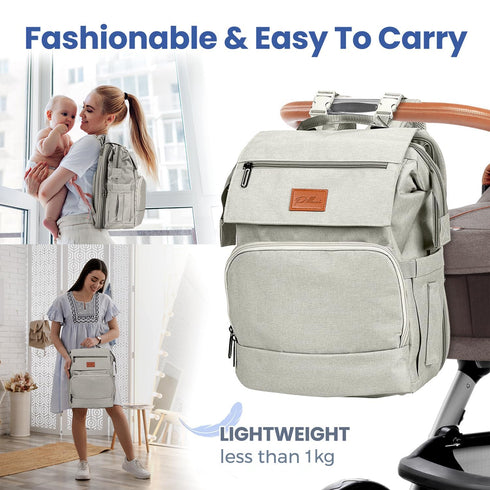 Backpack, 16 Baby Shower Gifts Diaper Bag Baby Diaper Bag, Large Baby Bag for Boys & Girls, Waterproof, Pockets