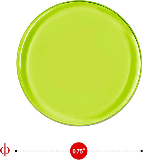 Hebayy 250 Transparent Bingo Counting Chip Plastic Markers, 3/4 Inch Diameter, 8 Color