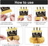 9 Pieces 90th Birthday Decoration Centerpieces for Tables Cheers to 90 Years Honeycomb Table Topper for Party Supplies