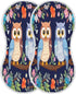 Bulletgxll Set 4, Owls on A Tree Unisex Baby Burp Cloths of Soft Absorbent Organic Cotton Muslin Burping Cloths