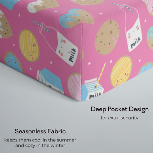 Little Sleepies Baby Crib Sheets, Buttery Soft Viscose from Bamboo Crib Sheets for Boys & Girls, Toddler Bed Sheet