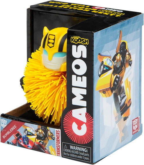 Koosh Cameos - Bumble Bee - Transformers Tactile Fidget Ball Collectible Toy for Ages 8+