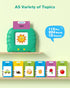 1 2 3 4 224 Talking Flash Cards for Toddlers Year Olds, Montessori Language Learning with Words, Pocket Speech Therapy