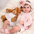 Aori 22 inch Reborn Baby Dolls - Lifelike Realistic Baby Girl Doll with Feeding Toy Accessories for Kids 3+