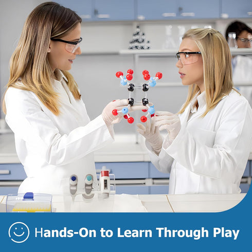 Molecular Model Kit - 444 Pcs Organic Chemistry Set for Lessons, Atom Element Model Building Kit for Students