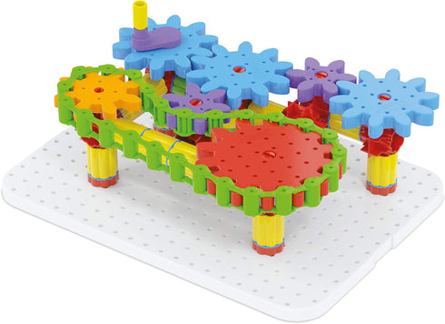 Quercetti Georello Tech Starter Building Set - 100-Pieces to Construct 3-D Structures for Kids Ages 5+, 36 x 60 x 27.5