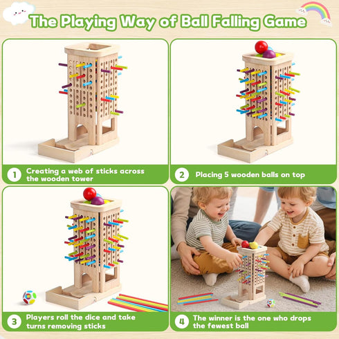 3 5 4 5 6 Montessori Toys for Year Old Fine Motor Skills Toys for Year Old Wooden Board Game Operation Games
