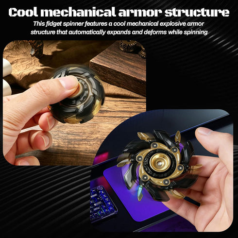 JC JIUCHUANG Toys-BlackGold-2 EDC Fidget Sliders Adults Metal Fidget Toys Adults for ADHD & Anxiety Autism Stress