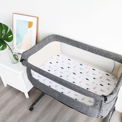 2 Pack, Bassinet Sheet, Bassinet Sheets Ultra Soft Bassinet Sheets for Baby Boys or Girls Universal Fit for Rectangle