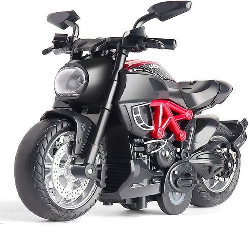 Toy Motorcycle - Pull Back Cars with Sound and Light for Kids, Motorcycle Toys for Boys Age 3-9