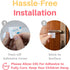 Inaya 4-Pack Child Proof Door Lever Lock, Minimalist Design with 3M Adhesive, No Drilling Safety Locks