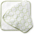 Organic Cotton Terry Velour Washcloths for Baby/Toddler by SwaddleDesigns, Set of 2, Kiwi Mod Circles