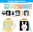 OKOOKO Black and White Baby Book, High Contrast Soft Toy for 0-6 Months, Tummy Time Crib Stroller Montessori
