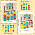 Montessori Toys for 3+ Year Old, Wooden Color Matching Puzzle Toy, Educational Learning Toys for Kids
