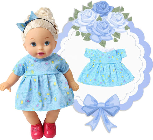 N\A Set 6 12-14-16 Inch NA BOBO Clothes of for Alive Lovely Baby Doll Clothes Dress Outfits Costumes Dolly Pretty Doll