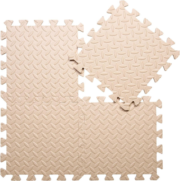 Coolcandy EVA Foam Play Mat, 16 Tiles Colorful Baby Play Mat, Square