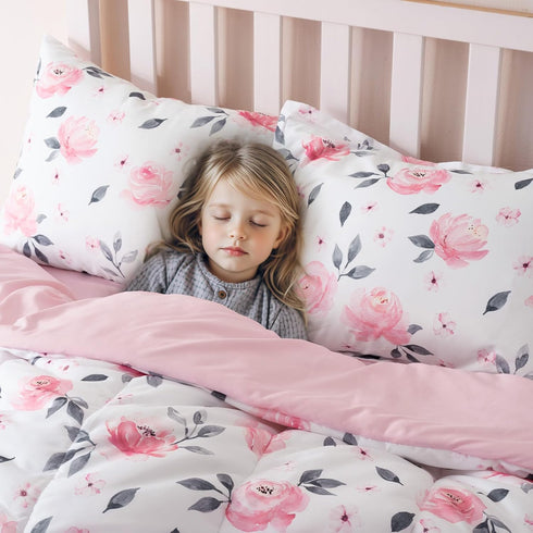 5 Set, Sets PHF Piece Kids Comforter Ultra Soft Twin Size Comforter Include Comforter, Fitted Sheet, Flat Top Sheet