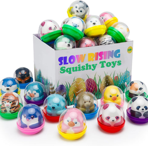 30 Packs Party Favors Slow Rising Animals with Capsules,Goodie Bag Stuffers,Birthday Gifts,Treasure