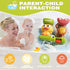 1-3 3 18M+ Bath Toys for Toddlers with Strong Suction Cups, Interactive Squirting Duck & Spinning Lion Water Toys