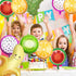 12PCS Fruit Vegetable Foil Helium Mylar Balloons, Party Decoration Supplies for Baby Shower Birthday Christmas Kids