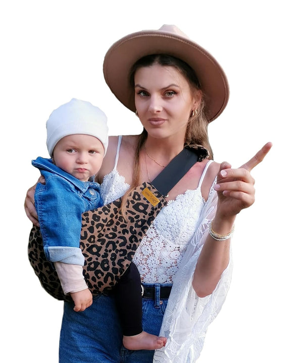 CzeNano Toddler Sling Carrier Adjustable Cotton Hip Carrier for Short Carries, Quick On
