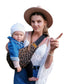 CzeNano Toddler Sling Carrier Adjustable Cotton Hip Carrier for Short Carries, Quick On