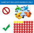 Gejoy 42 Pieces Game Replacement Marbles, 2 Sets Compatible with Hungry Hungry Hippos, 38 Red and 4 Yellow