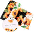 Galabloomer Receiving Blanket Headband Set Flower Print Baby Swaddle Receiving Blankets Sunflower