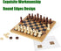 Set 11.5" 11.5" 3 1 34 2 24 VAMSLOVE Wooden Chess Checkers Tic-Tac-Toe Game x Double-Sided in Board with Chess Pieces