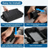 Redcoutt (W4 Stroller Snack Tray Compatible with Wonderfold Wagon - Upgraded with Extra Thick Base, Waterproof Faux