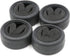hobbysoul 4pcs RC 1/10 On Road Slick Tire Rubber Tyre Fit for 1:10 Touring Drift Car Wheel Rim