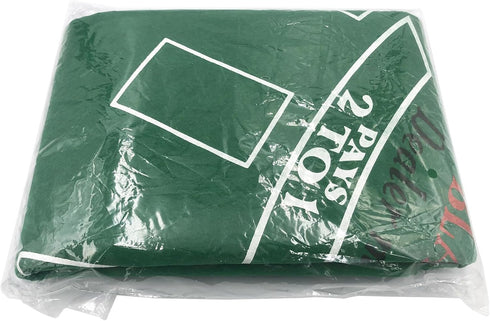 36" 72" Blackjack Table Top Felt Layout - x Rectangle Las Vegas Style Green Casino Poker Table Cover Mat, Great