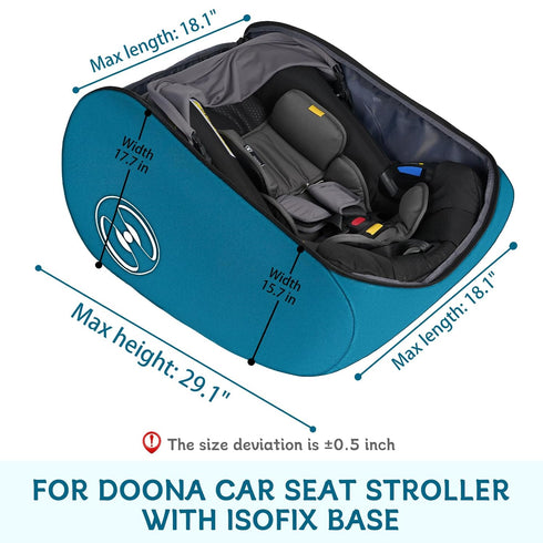 YOREPEK Padded Car Seat Travel Bag for Airplane, Compatible with Doona, Fit for Evenflo Shyft DualRide without Base