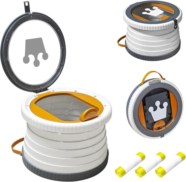 Portable Potty Chair for Toddlers with Splash-Proof Design, Foldable Travel Potty with