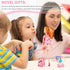 Zhanmai 21 Pieces Doll School Stuff, Mini School Supplies Playset for 11.5 Inch Dolls, Pink Backpack