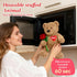 15" Cuckool Teddy Bear Stuffed Animal with Rose and Love Heart, Microwavable & Weighted Stuffed Animal Plush Gift
