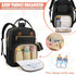 Tenot Baby Diaper Bag Backpack, Large Capacity Travel Diaper Bags for Baby Girl Boy, Black
