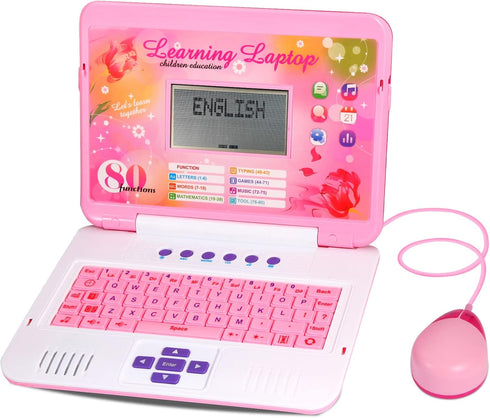 LESHITIAN Kids Laptop - 80 Learning Activities for Alphabet, Words, Mathematics, and Music for Ages 5+
