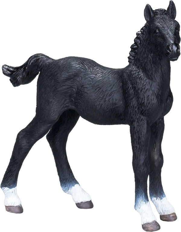 MOJO Hanoverian Foal Black Colored Realistic Equestrian Horse Club Toy Figurine