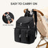 G4Free Backpack Diaper Bag for Moms Dads Travel Baby Bag with Pacifier Case & Insulated Pockets,Black